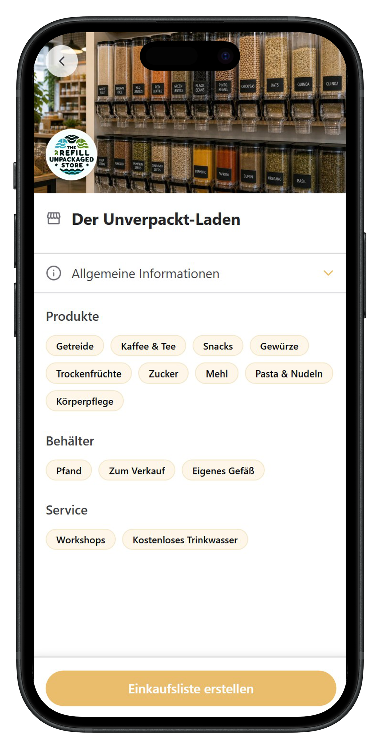 Refill Hero — Ladeninformationen